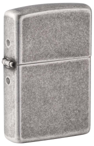 28973 Зажигалка ZIPPO Armor® с покрытием Antique Silver, латунь/сталь, серебристая, 38x13x57 мм